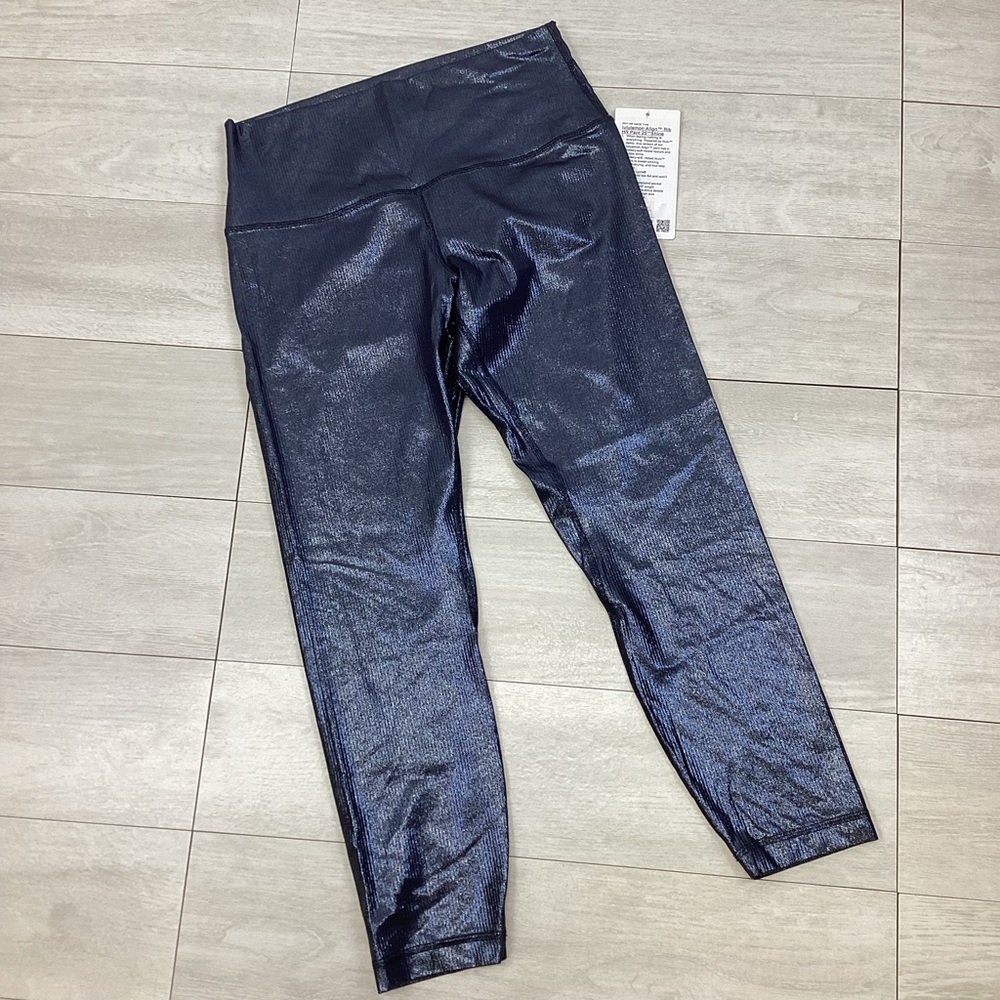 Lululemon Align Rib HR Pant 25" Shine RARN Women's 10 NWT